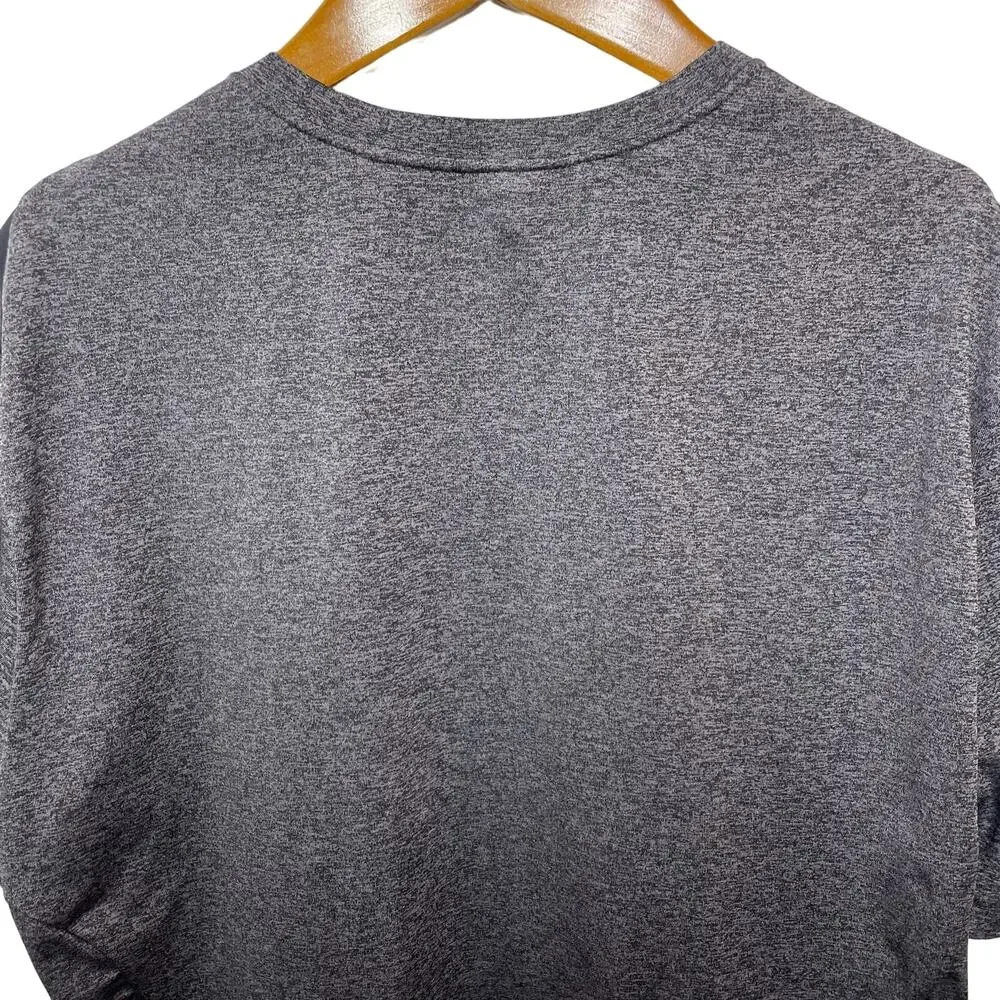 Nike Mens Dri-Fit Hypermax Short Sleeve Training T-Shirt - Heathered Black Large
